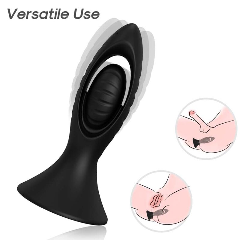 ARMONY - Vibrator & Analplug aus Silikon Schwarz