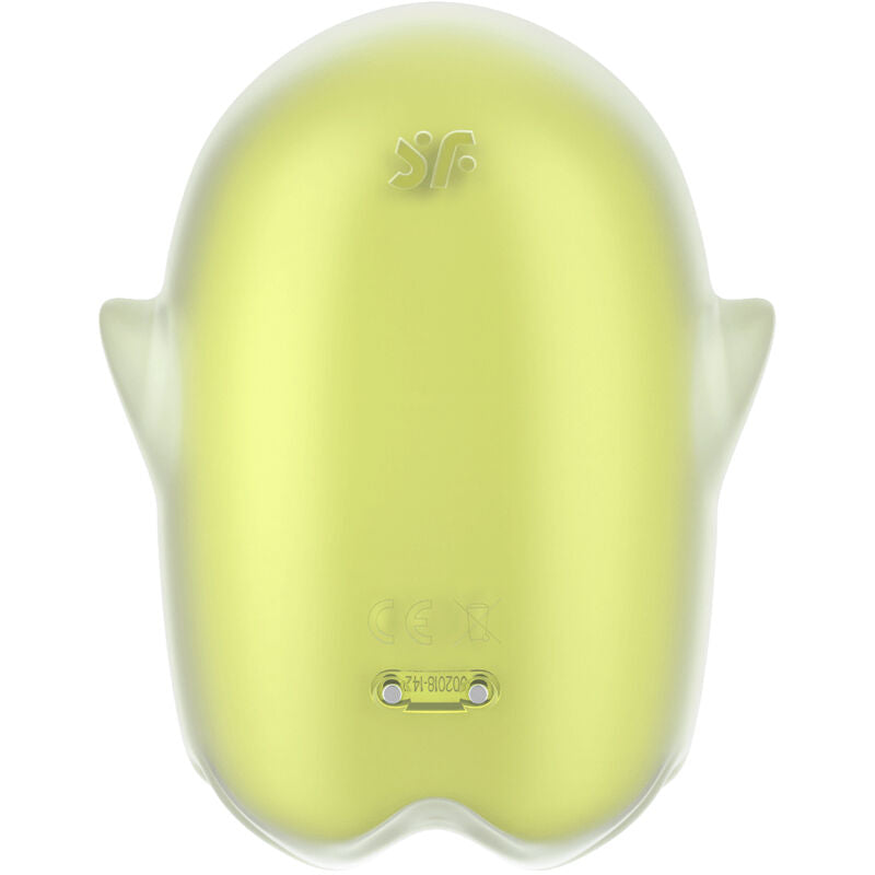 SATISFYER - GLOWING GHOST AIR PULSE & VIBRATOR WEISS
