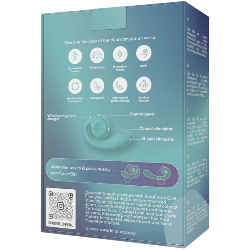 SNAIL VIBE - GIZI DUAL STIMULATOR ROSA