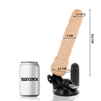 BASECOCK - Realistischer Vibrator mit Fernbedienung Natur, 19,5 cm Ø 4 cm
