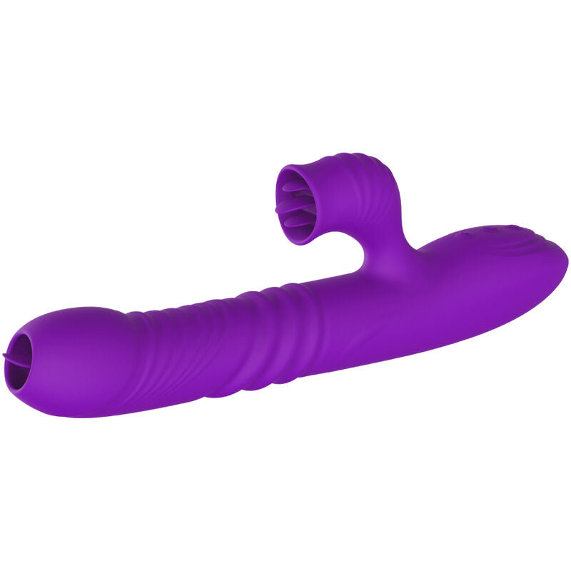 ARMONY – Full G-Spot Rabbit-Vibrator mit stimulierender Zunge und Wärmefunktion, Violett