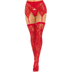 LEG AVENUE – Spitzen-Oberteil + Strapse