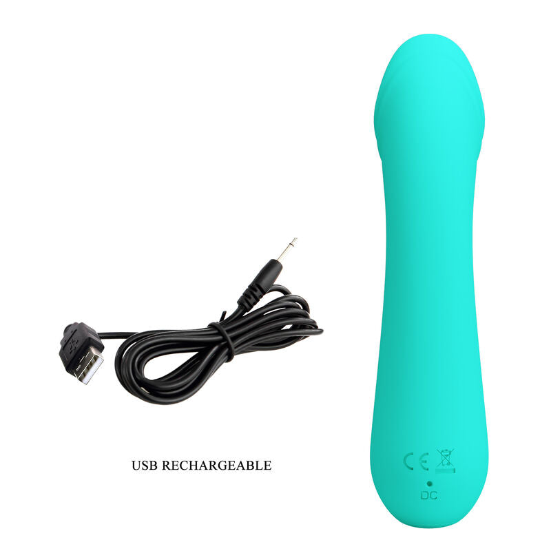 PRETTY LOVE - Cetus wiederaufladbarer Vibrator Aquagrün