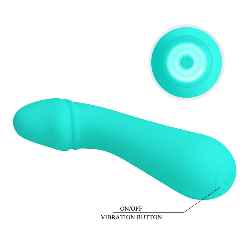 PRETTY LOVE - Cetus wiederaufladbarer Vibrator Aquagrün