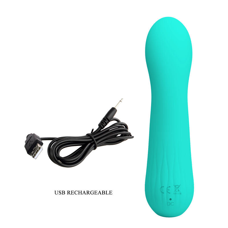 PRETTY LOVE - Faun wiederaufladbarer Vibrator Aquagrün
