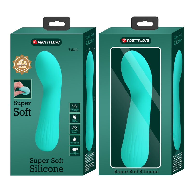 PRETTY LOVE - Faun wiederaufladbarer Vibrator Aquagrün