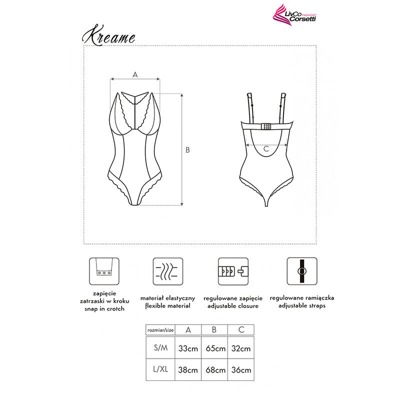 LIVCO CORSETTI FASHION – Kreame LC 90546 Body Schwarz
