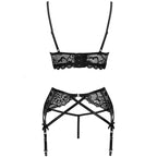 LIVCO CORSETTI FASHION – Moridam LC 90552 BH + Strumpfgürtel + Höschen Schwarz