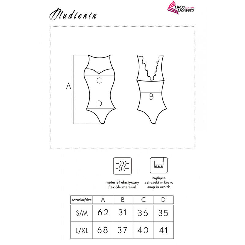 LIVCO CORSETTI FASHION – Mudienin LC 90654 Body Schwarz