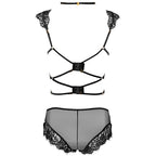 LIVCO CORSETTI FASHION – Palmenom LC 90614 BH + Höschen Schwarz