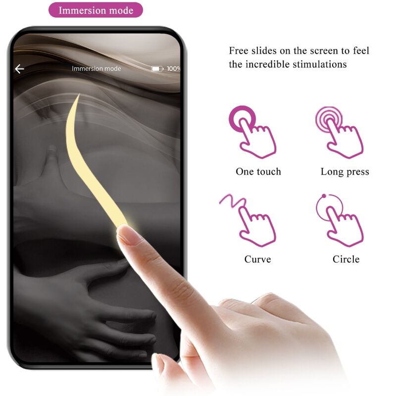 PRETTY LOVE - Billy Vibrationsfernbedienung Lila - Kostenlose App