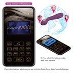 PRETTY LOVE - Hector Electroshock Vibrator per App-Steuerung Lila