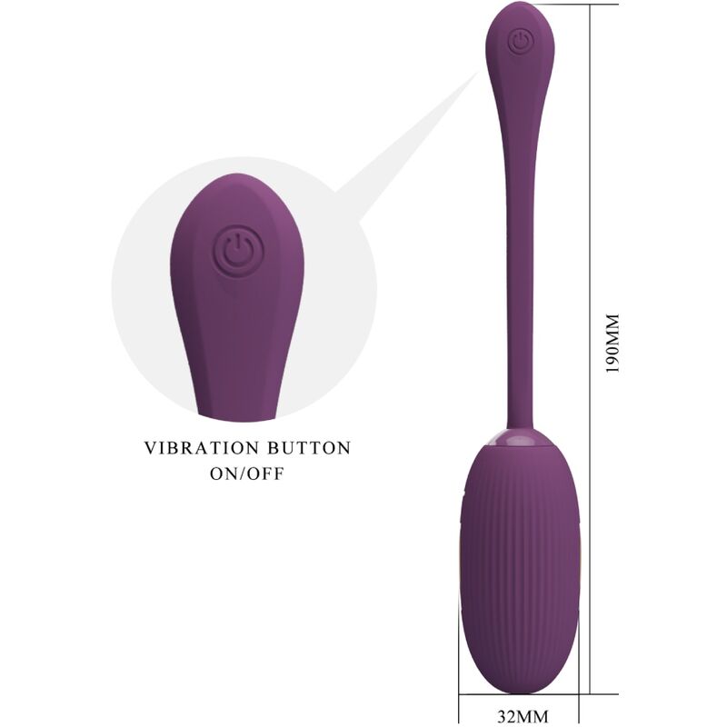 PRETTY LOVE - Doreen Purple wiederaufladbares Vibrationsei