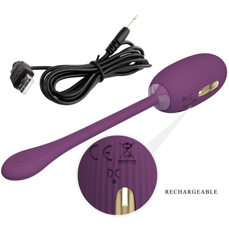 PRETTY LOVE - Doreen Purple wiederaufladbares Vibrationsei