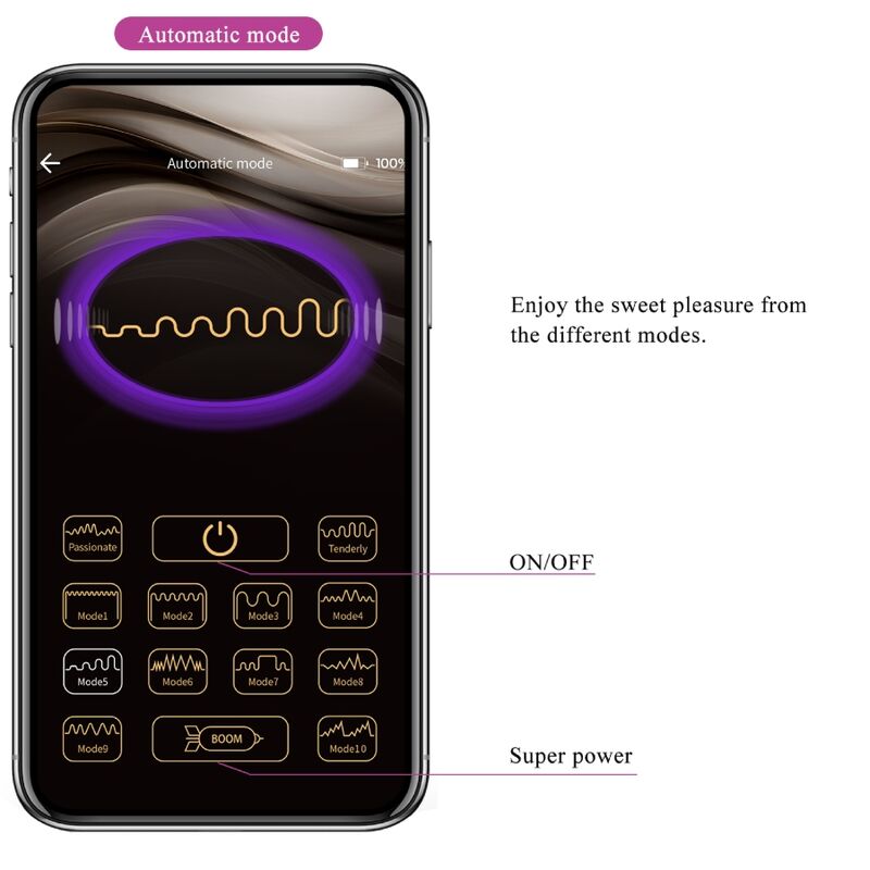 PRETTY LOVE - Doreen Purple wiederaufladbares Vibrationsei