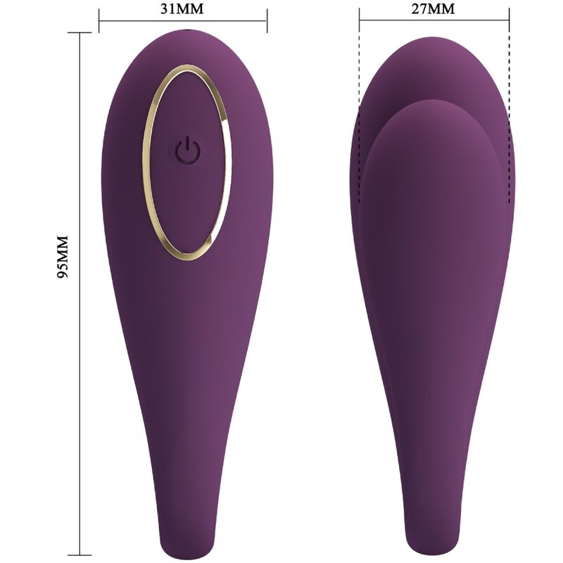PRETTY LOVE - August Double Pleasure Vibrator mit Fernbedienung