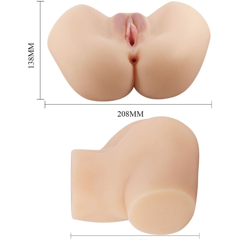 CRAZY BULL - Hailey realistischer Vagina- und Anal-Vibrator