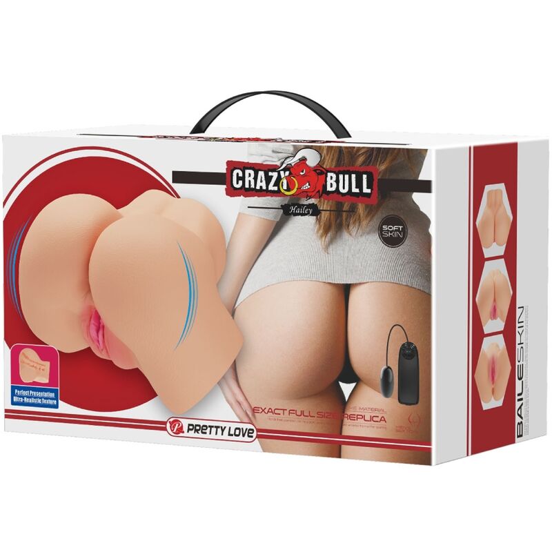 CRAZY BULL - Hailey realistischer Vagina- und Anal-Vibrator
