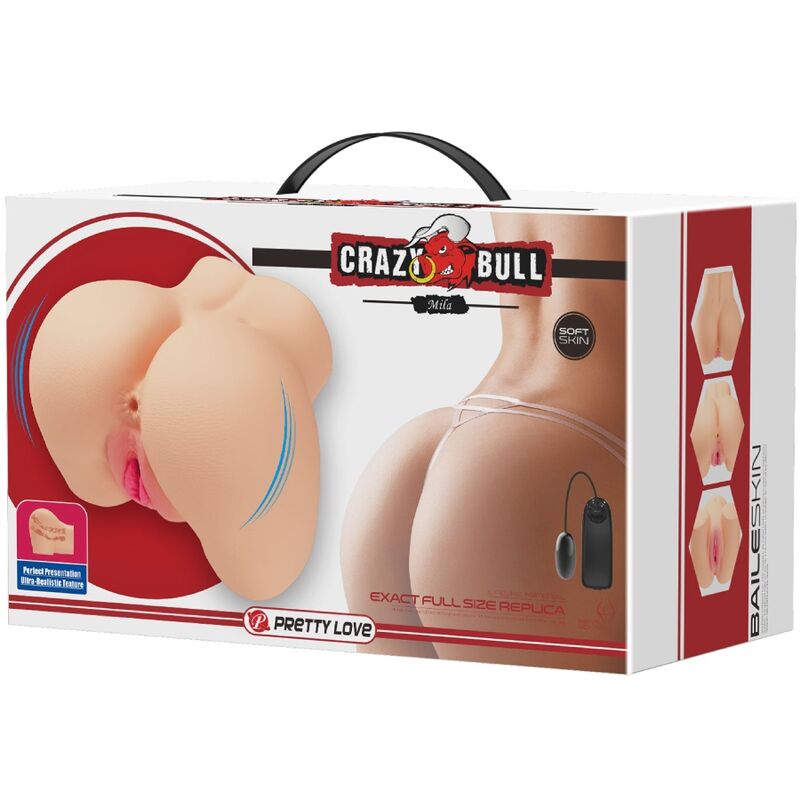 CRAZY BULL - Mila realistischer Vagina- und Anal-Vibrator