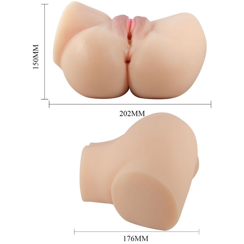 CRAZY BULL - Emilia realistischer Vagina- und Anal-Vibrator