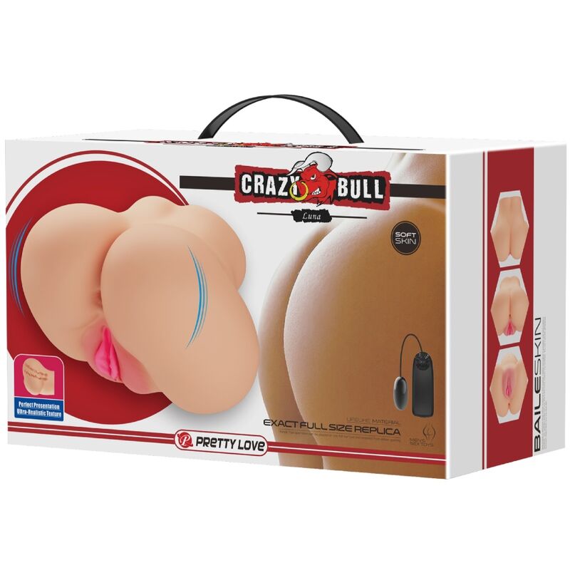 CRAZY BULL - Luna realistischer Vagina- und Anal-Vibrator
