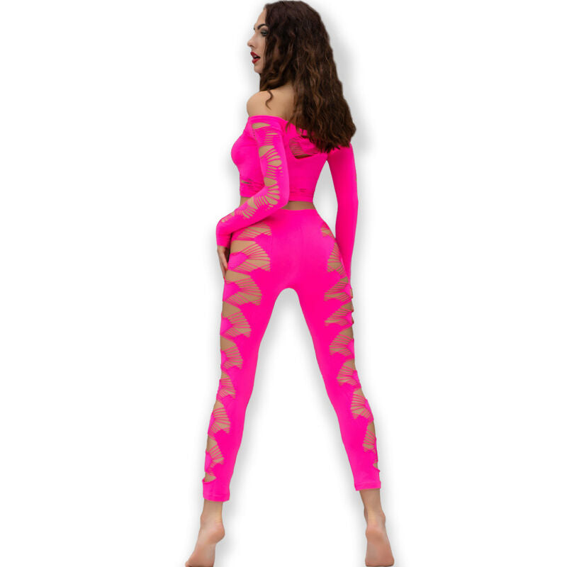 CHILIROSE – CR 4632 Top & Hose Pink L