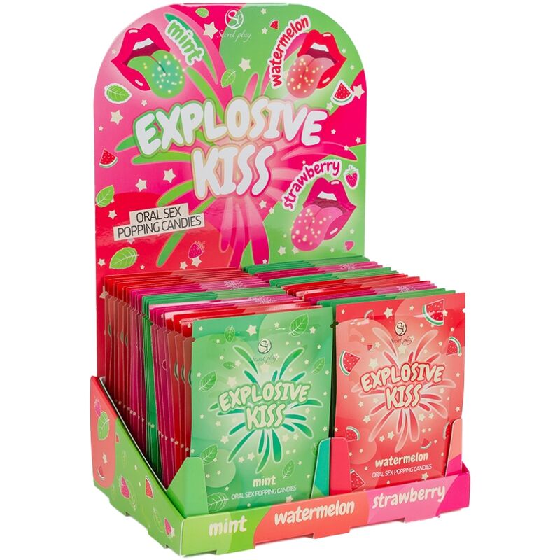 SECRET PLAY - Explosives Süßigkeiten-Display, 48 Stück