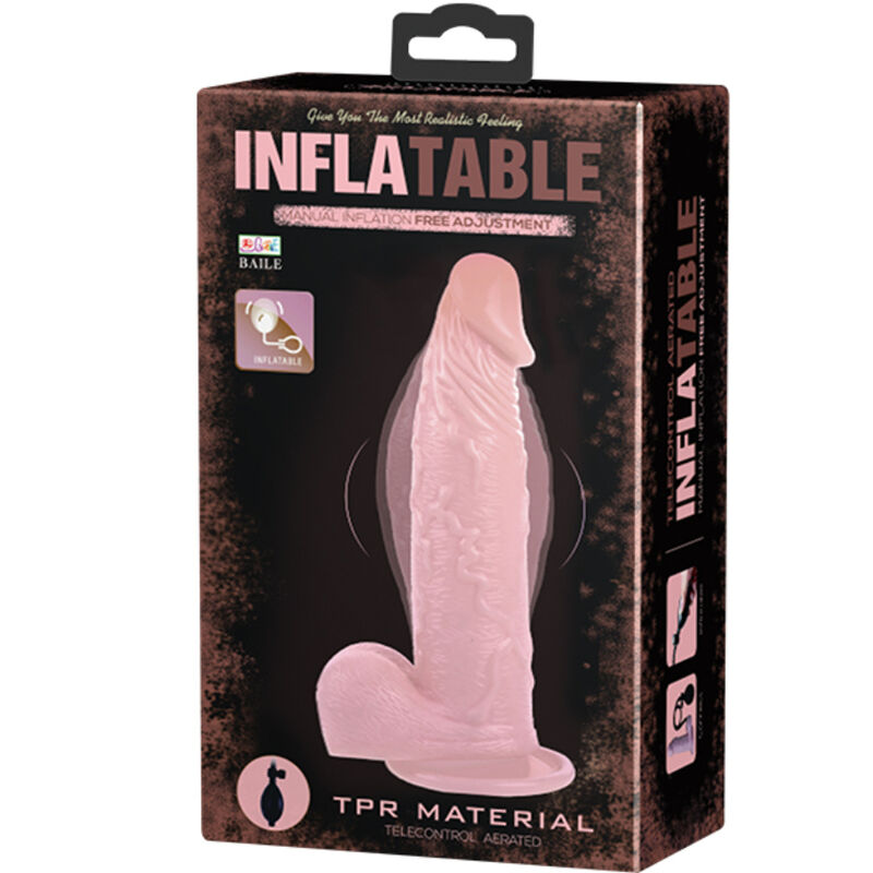 DANCE - Realistischer aufblasbarer Dildo mit Saugnapf, 15 cm