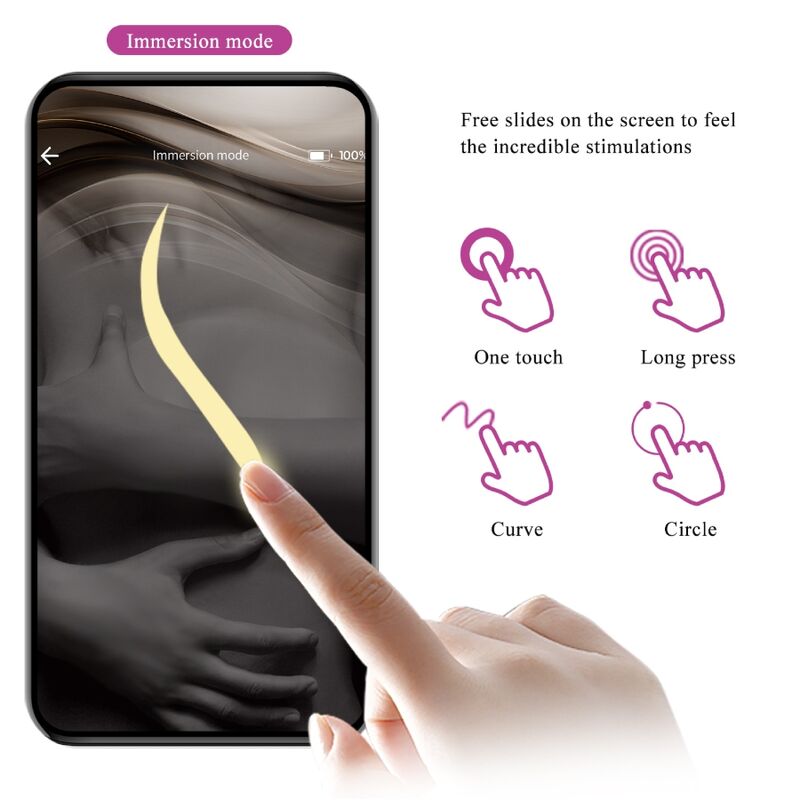 PRETTY LOVE - Nymph vibrierendes Ei, App-gesteuert, Lila