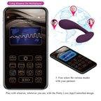 PRETTY LOVE - Baird G-Spot, 12 Vibrationen, wiederaufladbar, Lila, App