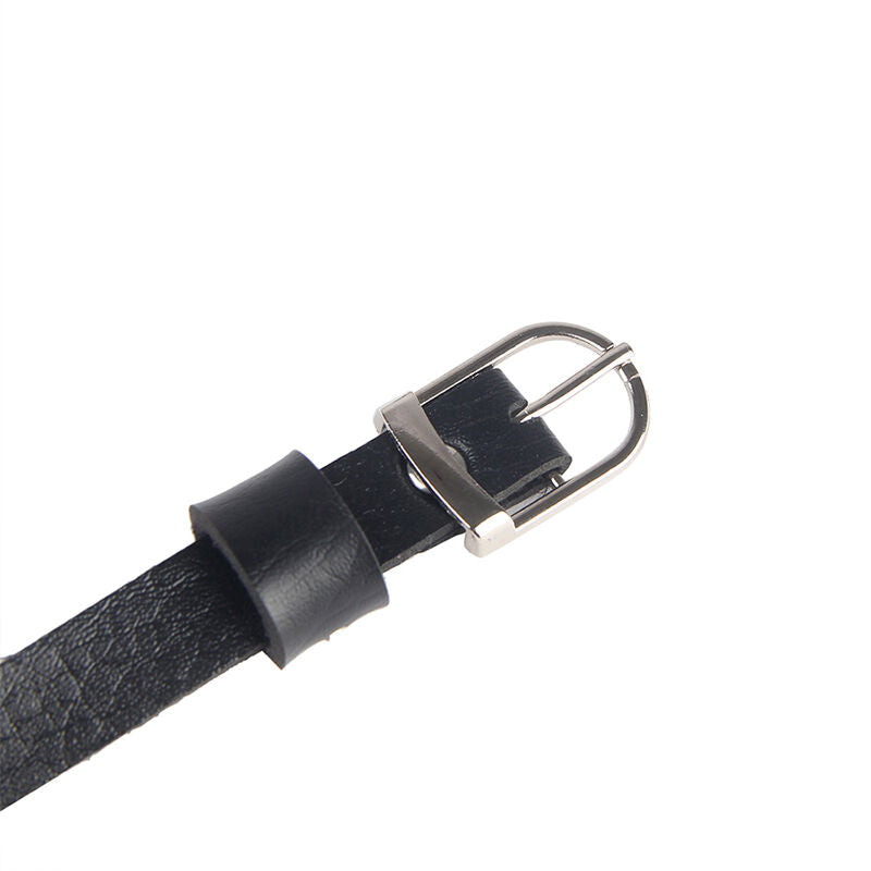SUBBLIME Brust Harness mit Lederketten Schwarz One Size