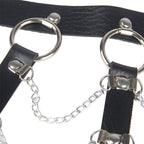 SUBBLIME Brust Harness mit Lederketten Schwarz One Size