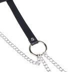 SUBBLIME Lederring Kettengürtel Schwarz One Size