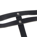 SUBBLIME Lederring Kettengürtel Schwarz One Size