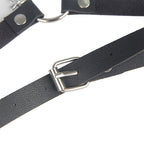 SUBBLIME Ledergürtel Harness Schwarz One Size