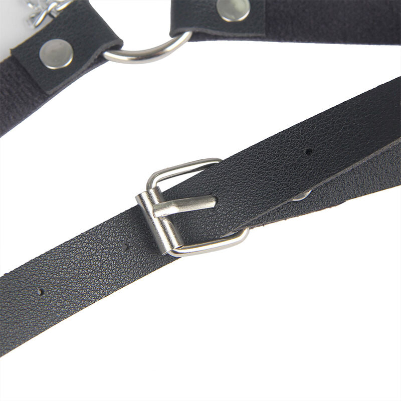 SUBBLIME Ledergürtel Harness Schwarz One Size