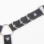 SUBBLIME Gürtel & Strumpfband mit Ringen & Kettendetail One Size