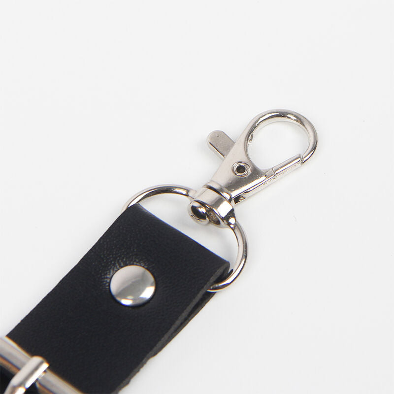 SUBBLIME Gürtel & Strumpfband mit Ringen & Kettendetail One Size