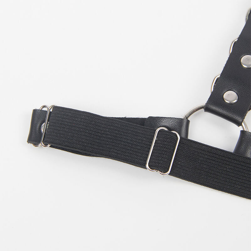 SUBBLIME Gürtel & Strumpfband mit Ringen & Kettendetail One Size