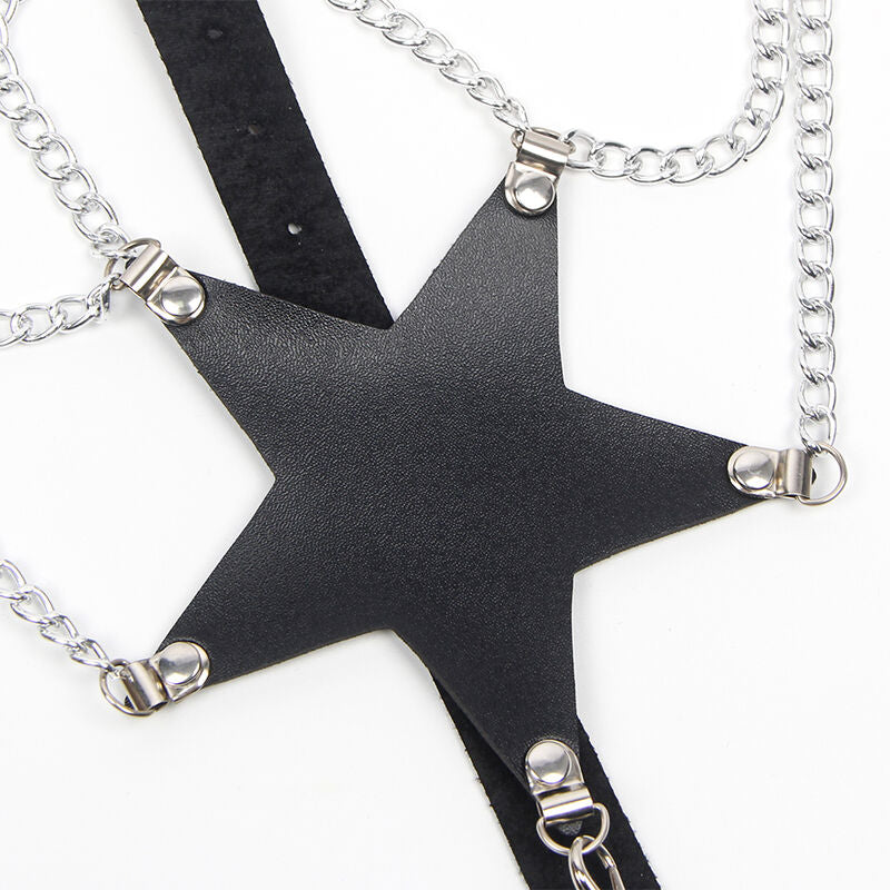 SUBBLIME Ganzkörper Harness mit Stern-Kettendetail One Size