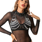 SUBBLIME Harness BH & Halskette mit Ketten One Size