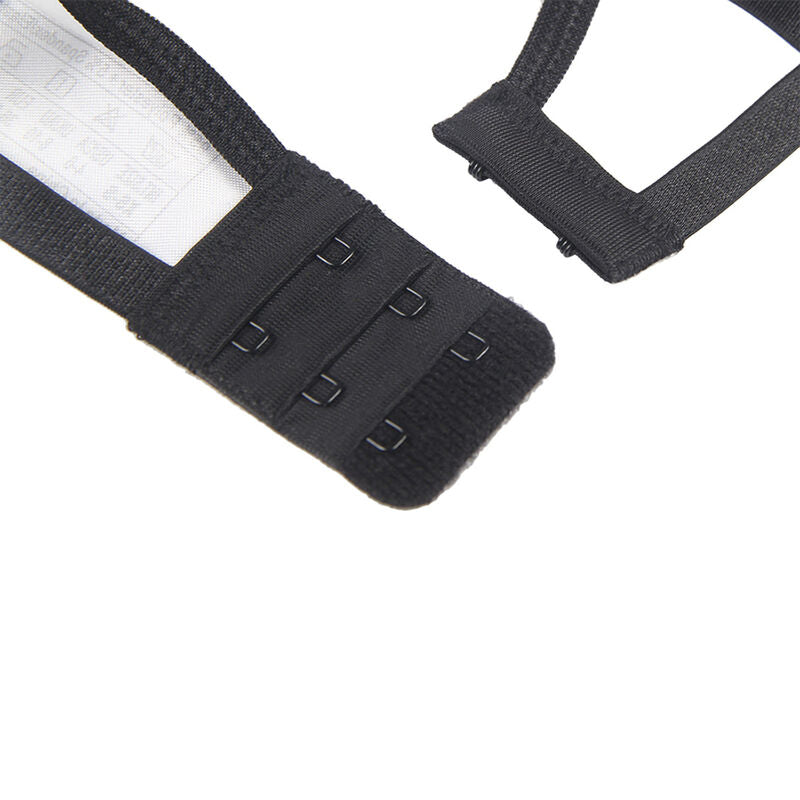 SUBBLIME – 3-teiliges Set BH + String + Strumpfband aus Spitze Schwarz