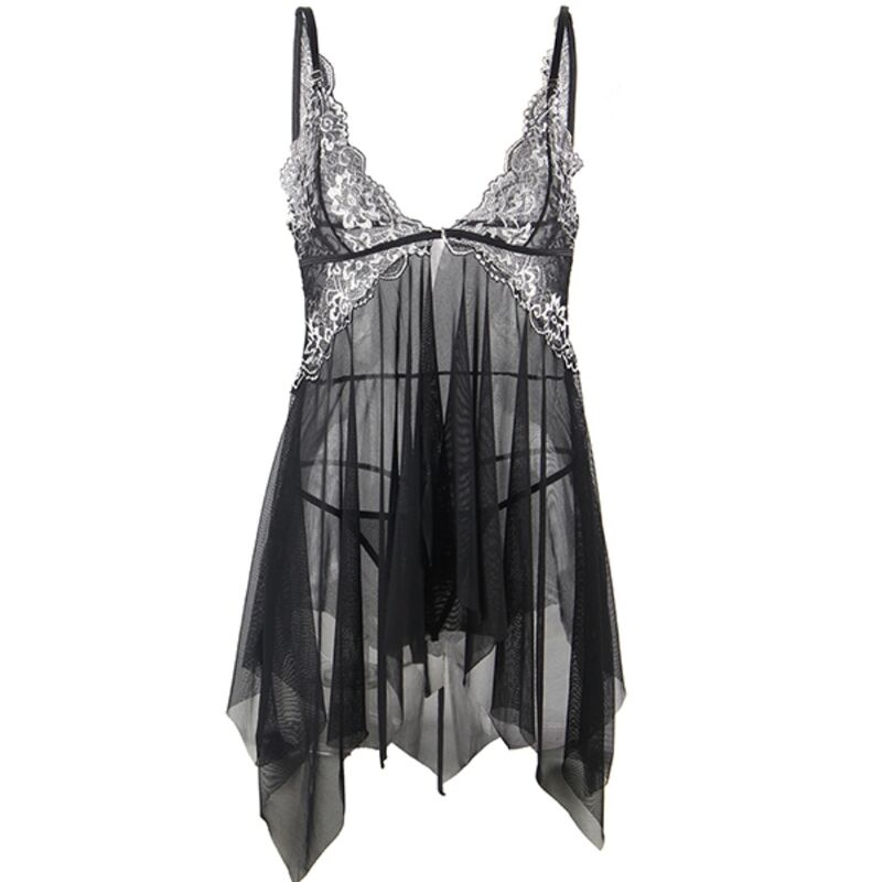 SUBBLIME – Babydoll Stoff Tüll Brust Spitze