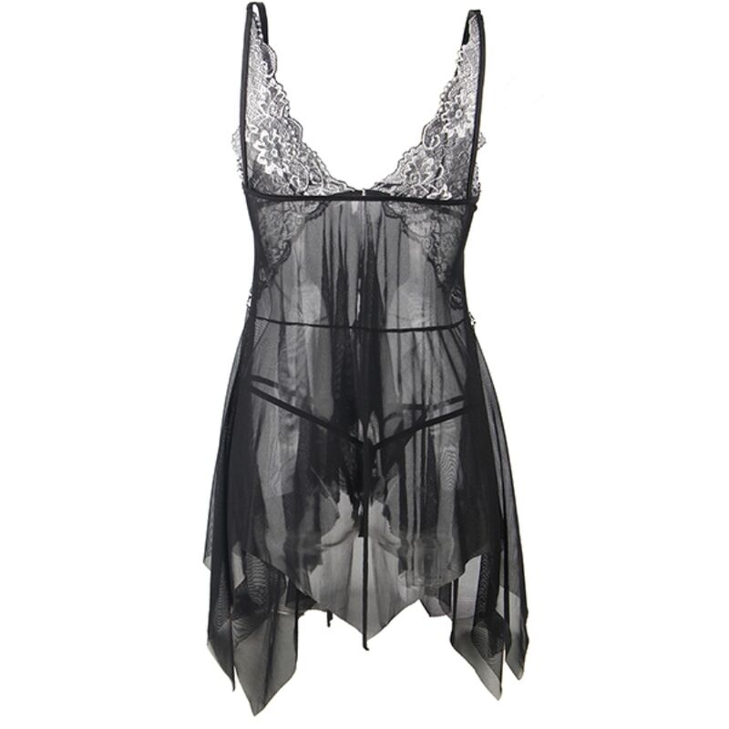 SUBBLIME – Babydoll Stoff Tüll Brust Spitze