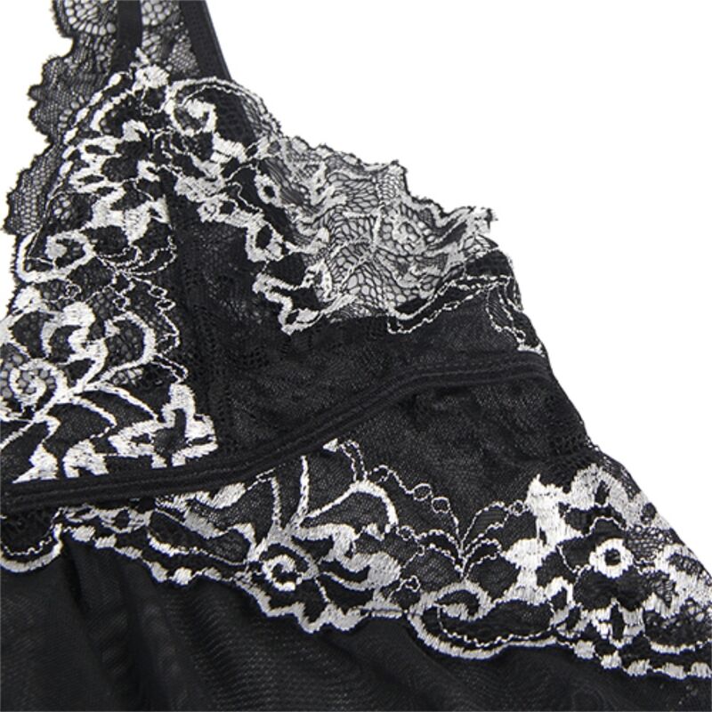 SUBBLIME – Babydoll Stoff Tüll Brust Spitze