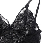 SUBBLIME – Babydoll mit verstellbaren Spitzenträgern Schwarz