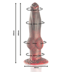 EPIC - Prometheus Dildo Titan in Flames, wiederaufladbar mit Fernbedienung