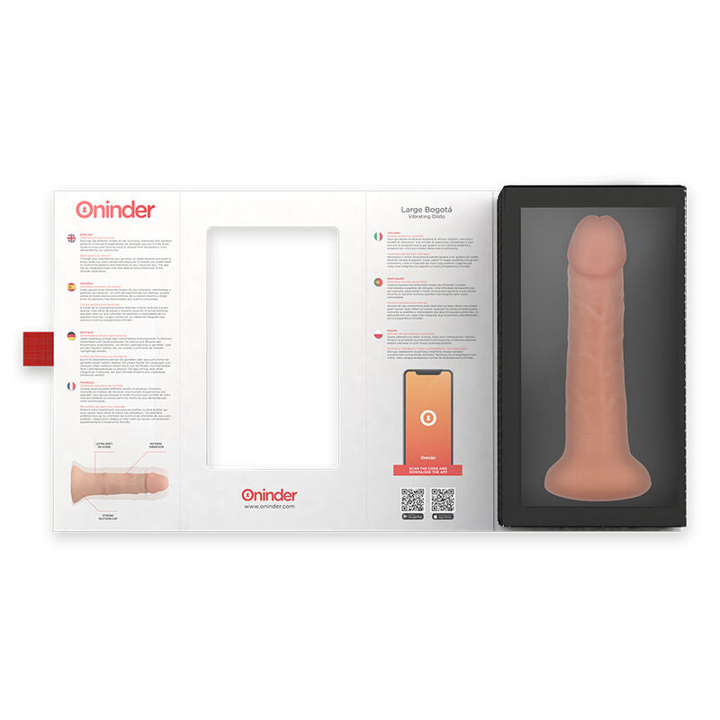 ONINDER - Vibratordildo, 9 Geschwindigkeiten, 22 cm Ø 4,5 cm - Kostenlose App