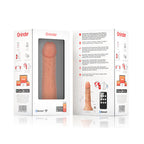 ONINDER - Mittlerer Vibratordildo mit 9 Geschwindigkeiten, natürlich, 20 cm Ø 4,2 cm - Kostenlose App