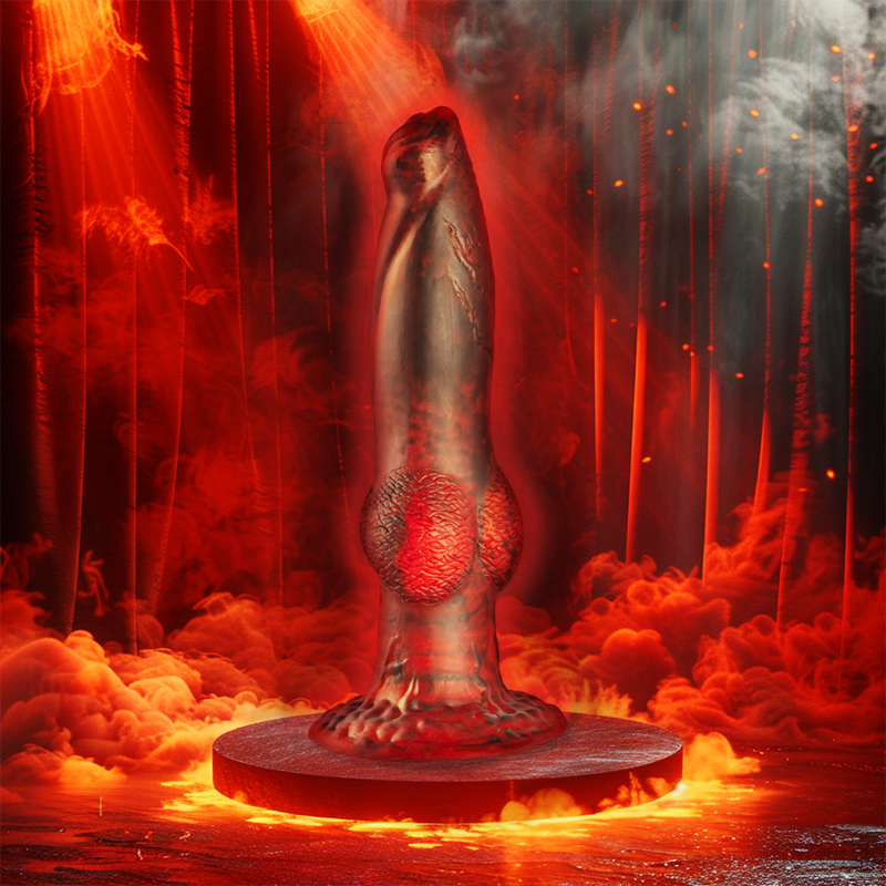 EPIC - Prometheus Dildo Titan in Flames, wiederaufladbar mit Fernbedienung